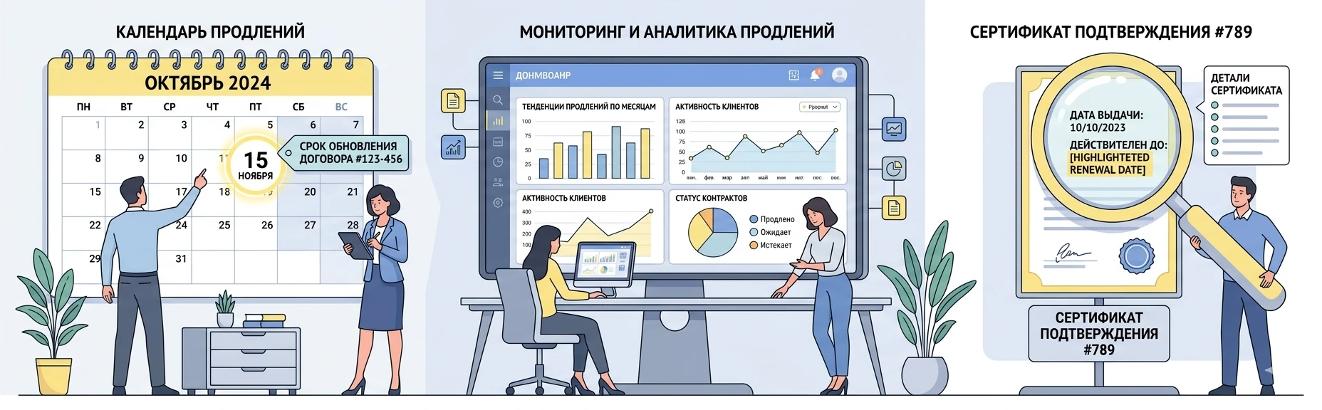 Календарь с напоминанием и дашборд мониторинга SSL-сертификата интернет-магазина