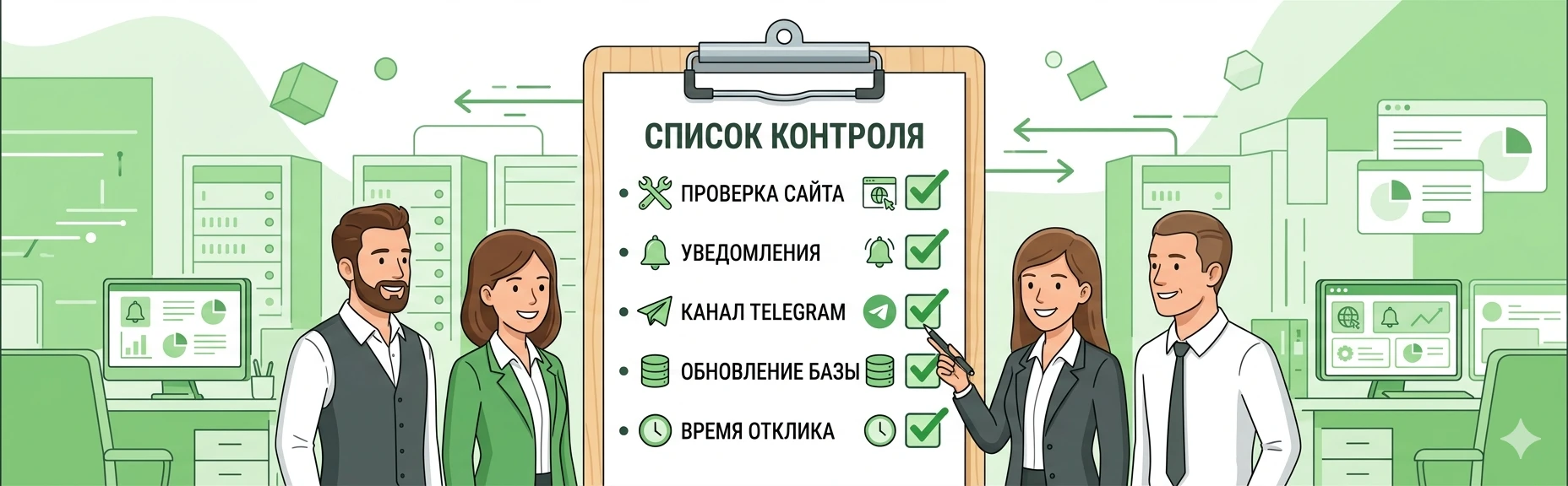 Чек-лист по настройке мониторинга доступности сайта для интернет-магазина