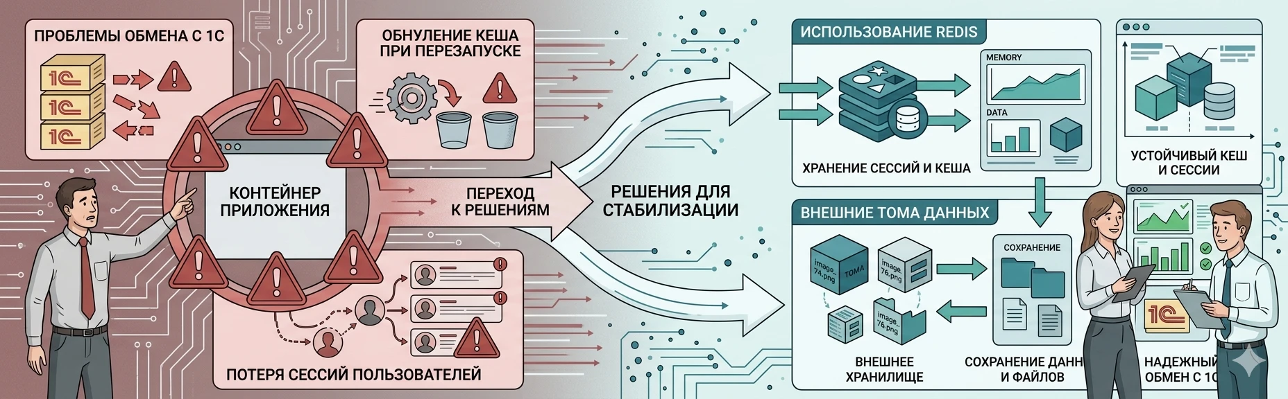 Подводные камни Docker для 1с битрикс и пути решения