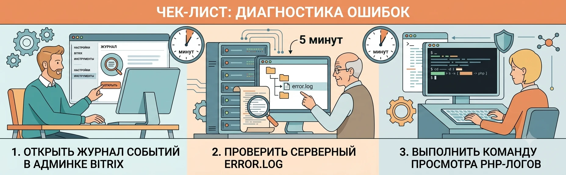 Пошаговая диагностика ошибок Битрикс для владельца интернет-магазина
