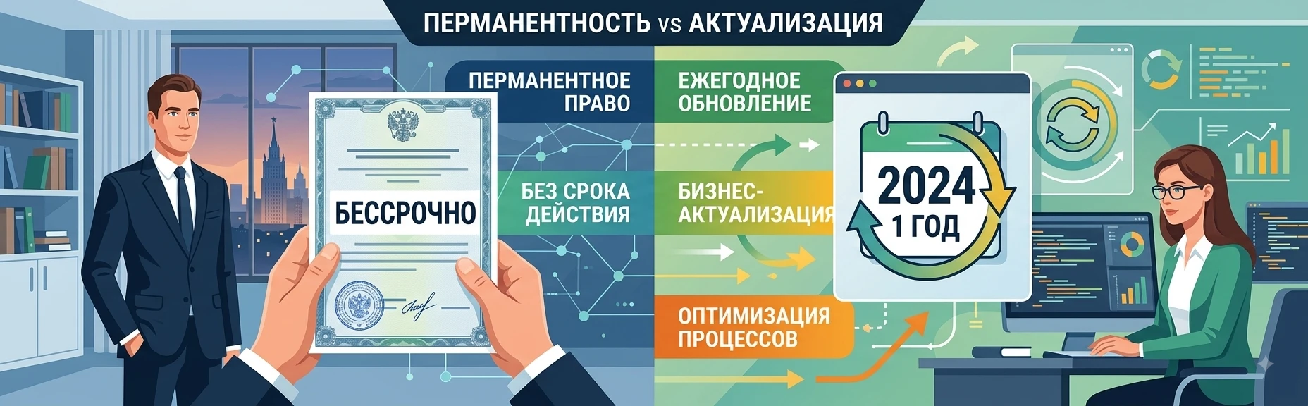 бессрочная лицензия битрикс право использования обновления