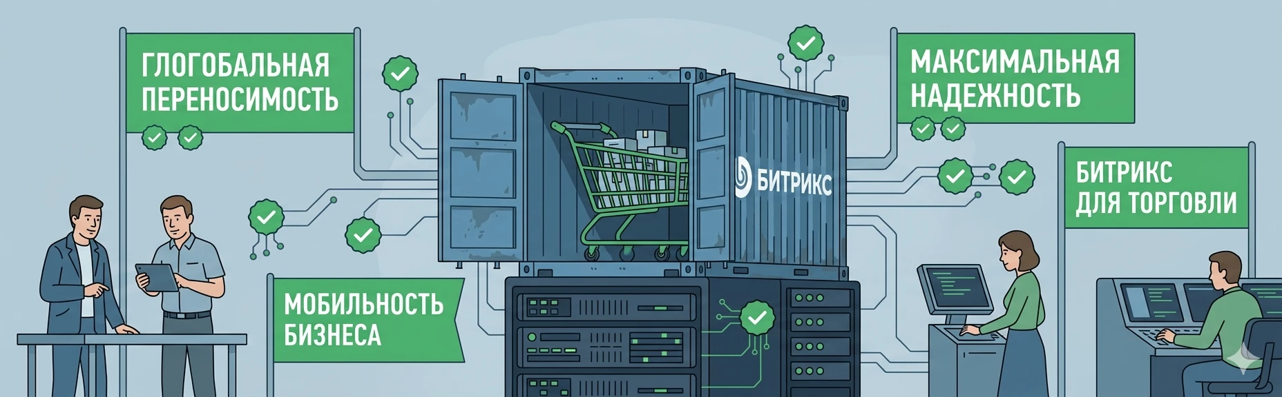 Битрикс Docker: запуск магазина в контейнере без боли